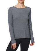 Steve Madden Metallic Keyhole Back Tee Black