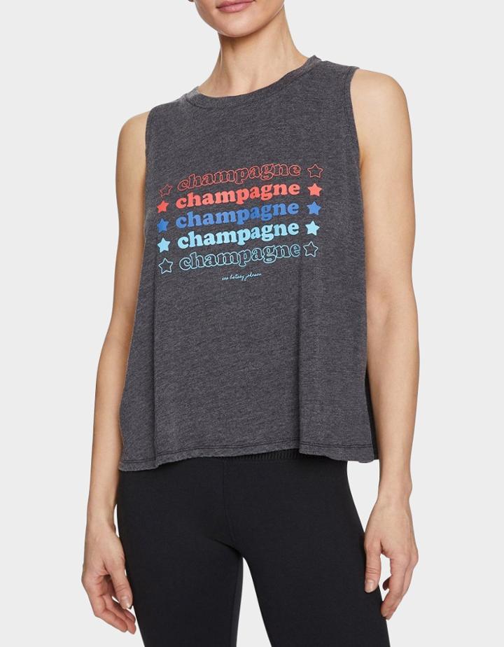 Betseyjohnson Champagne Stars Swing Tank Black