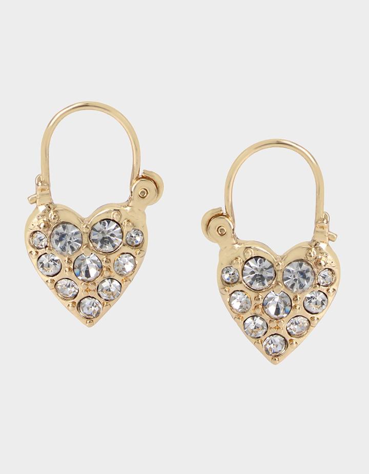 Betseyjohnson Lock And Key Drop Earrings Crystal