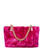 Steve Madden Fur Your Eyes Only Satchel Pink