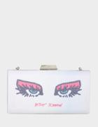 Betseyjohnson See Me Kiss Me Clutch Silver
