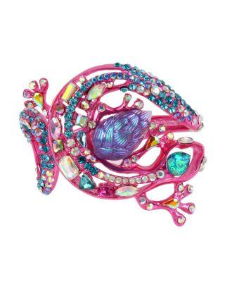 Steve Madden Paradise Lost Lizard Hinge Bangle Pink