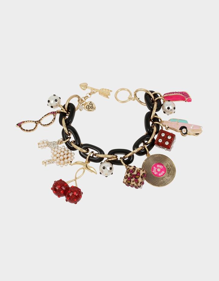 Betseyjohnson Retro Glam Statement Bracelet Multi