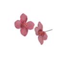 Betseyjohnson Opulent Floral Flower Stud Earrings Pink