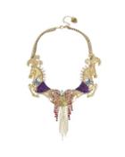 Steve Madden Magical Show Statement Necklace Pink