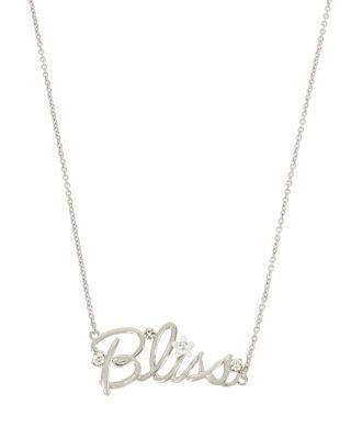 Steve Madden Blue Kitsch Bliss Pendant Crystal
