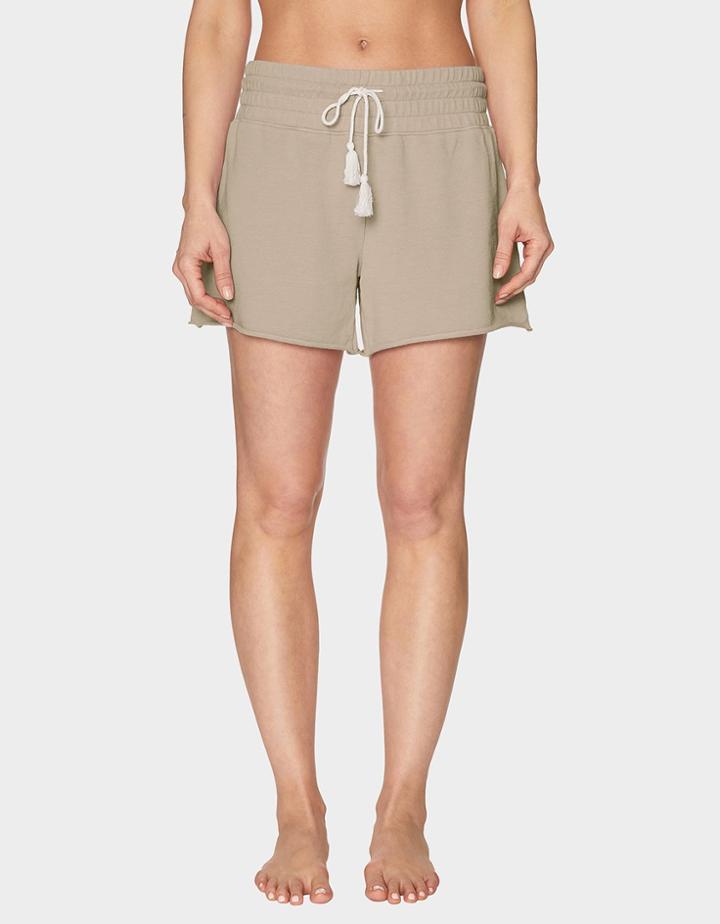 Betseyjohnson Topstitch Raw Edge Short Beige