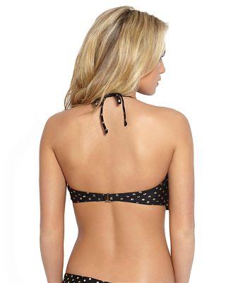 Steve Madden Milkshake Halter Top Black/gold
