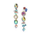 Betseyjohnson Magical Show Stone Linear Earrings Multi