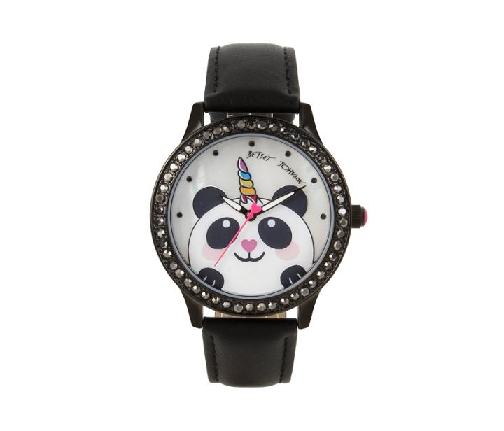 Betseyjohnson Unicorn Panda Watch Black
