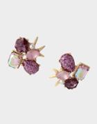 Betseyjohnson Spring In The Air Cluster Studs Purple