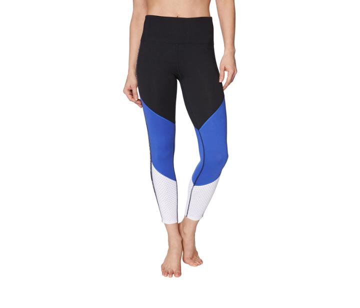 Betseyjohnson Colorblock Logo Band Leggings Black Blue