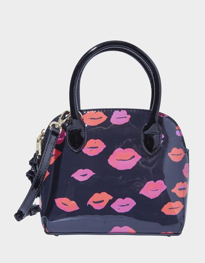 Betseyjohnson Xox From Betsey Mini Satchel Black Multi