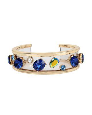 Steve Madden Anchors Away Resin Cuff Blue