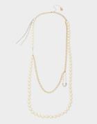 Betseyjohnson Pretty Pearl Multi Row Necklace Ivory