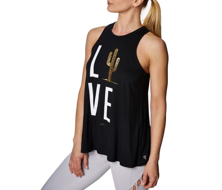 Betseyjohnson Cactus Love Swing Tank Black