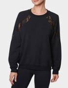 Betseyjohnson Lovely Lace Inset Sweatshirt Black