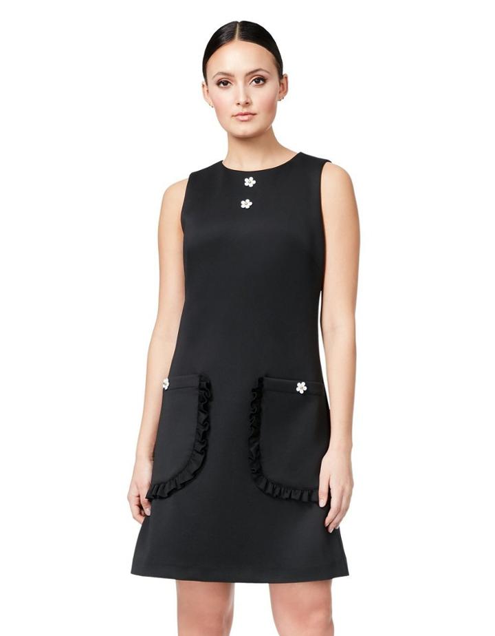 Betseyjohnson Totally Techno Dress With Pockets Black