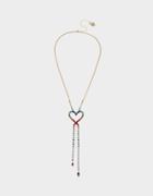 Betseyjohnson Bling Thing Heart Opens Necklace Rainbow Multi