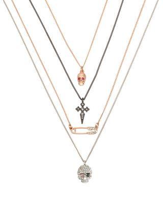 Steve Madden Duchess Of Betseyville Four Pendant Set Multi