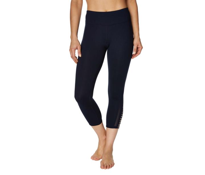 Betseyjohnson Mesh Vented Strappy Crop Legging Navy