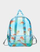 Betseyjohnson So-fish-tocated Large Backpack Clear