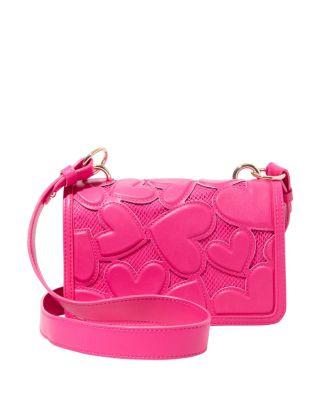 Steve Madden Bachelor Of Fine Hearts Crossbody Fuchsia