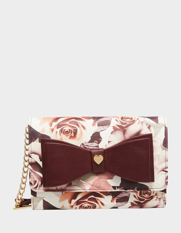 Betseyjohnson Xox Betsey Bowtime Wallet On A String Rose