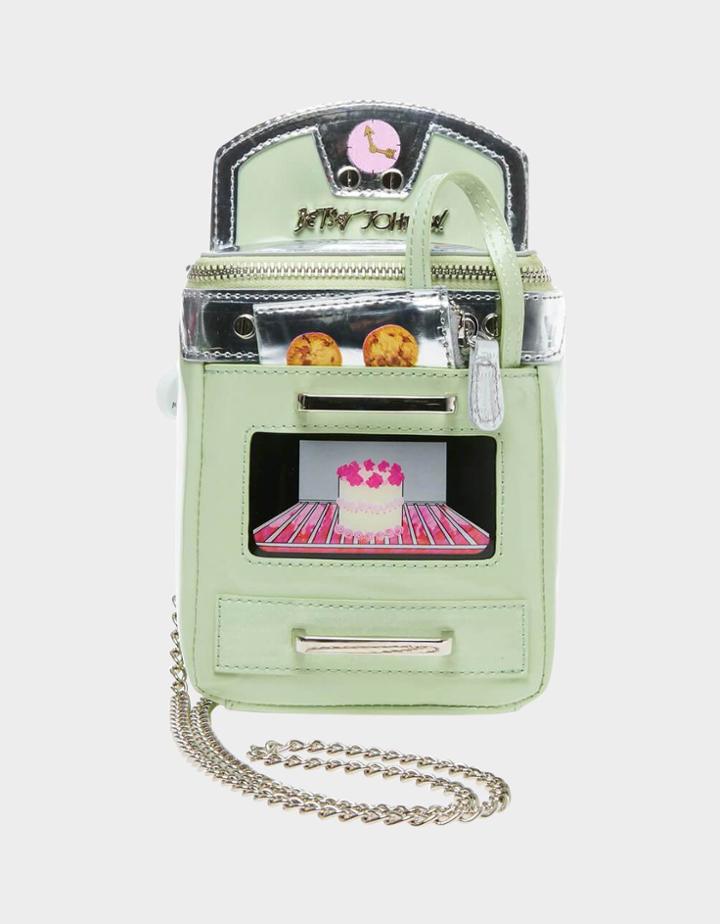 Betseyjohnson Bake It Like Betsey Oven Crossbody Mint Green