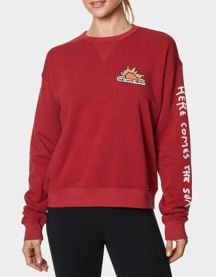 Betseyjohnson Here Comes The Sun Sweatshirt Red