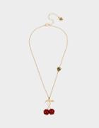 Betseyjohnson Retro Glam Cherries Necklace Red
