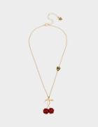 Betseyjohnson Retro Glam Cherries Necklace Red