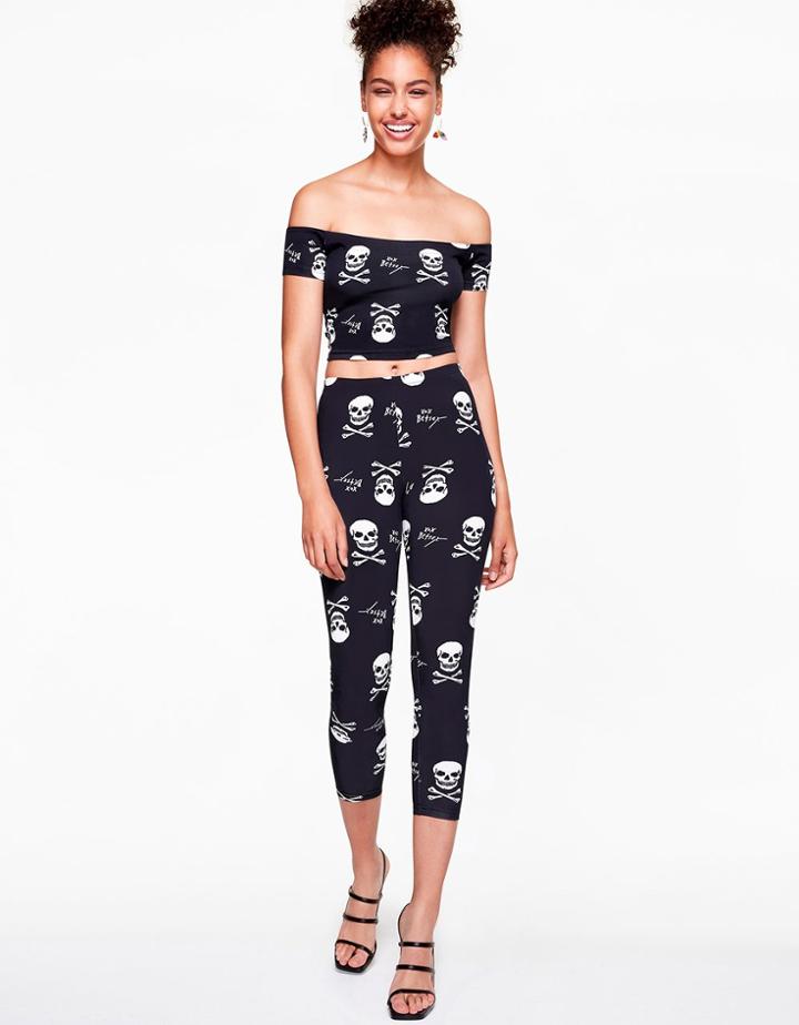 Betseyjohnson Betseys Vintage Inspired Legging Black-white