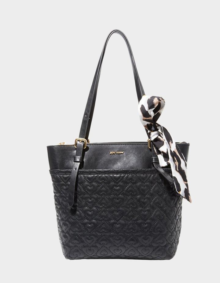 Betseyjohnson In Stitches Shopper Tote Black