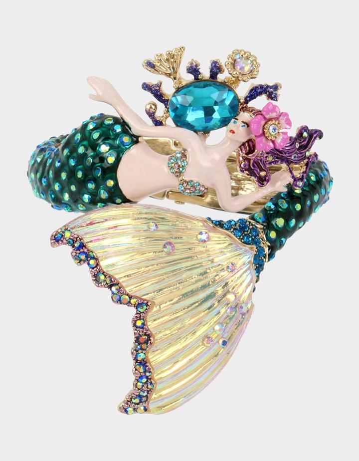 Betseyjohnson Festival Mermaid Statement Bangle Multi