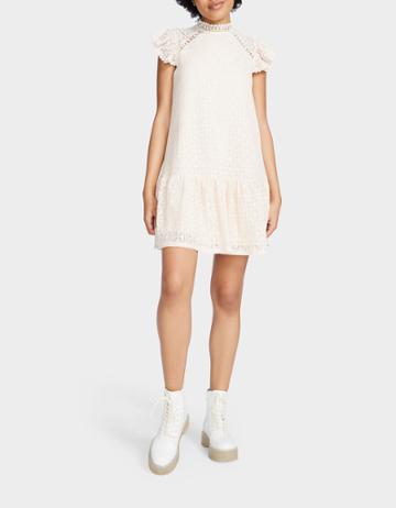 Betseyjohnson On The Verge Mini Dress Cream