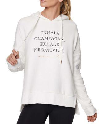 Steve Madden Mantra Drop Shoulder Hoodie Ivory
