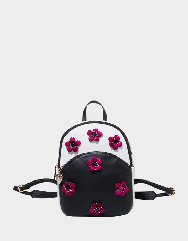 Betseyjohnson Bloomin Good Time Backpack Black-white