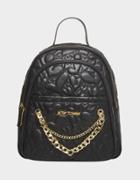 Betseyjohnson Xox Betsey Heart Quilted Backpack Black