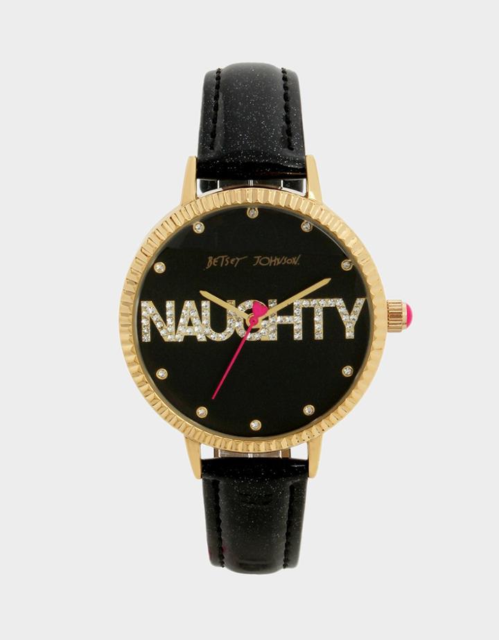 Betseyjohnson On The Naughty List Watch Black