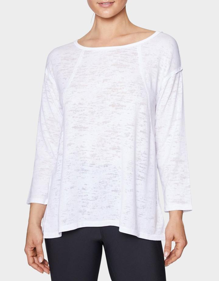 Betseyjohnson Raw Edge Fit And Flare Tee White