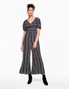 Betseyjohnson Daisy Fields Maxi Jumpsuit Black Multi