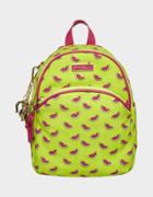 Betseyjohnson Forbibben Fruit Canvas Backpack Green