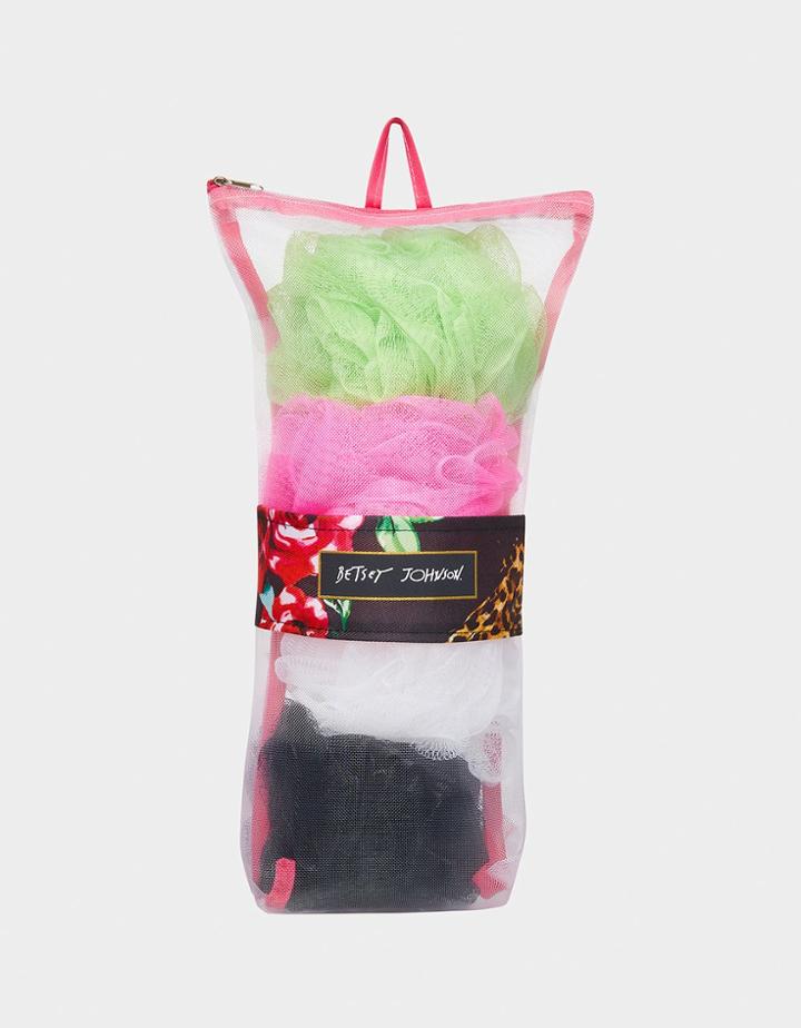 Betseyjohnson Bath Sponge Four Pack Multi