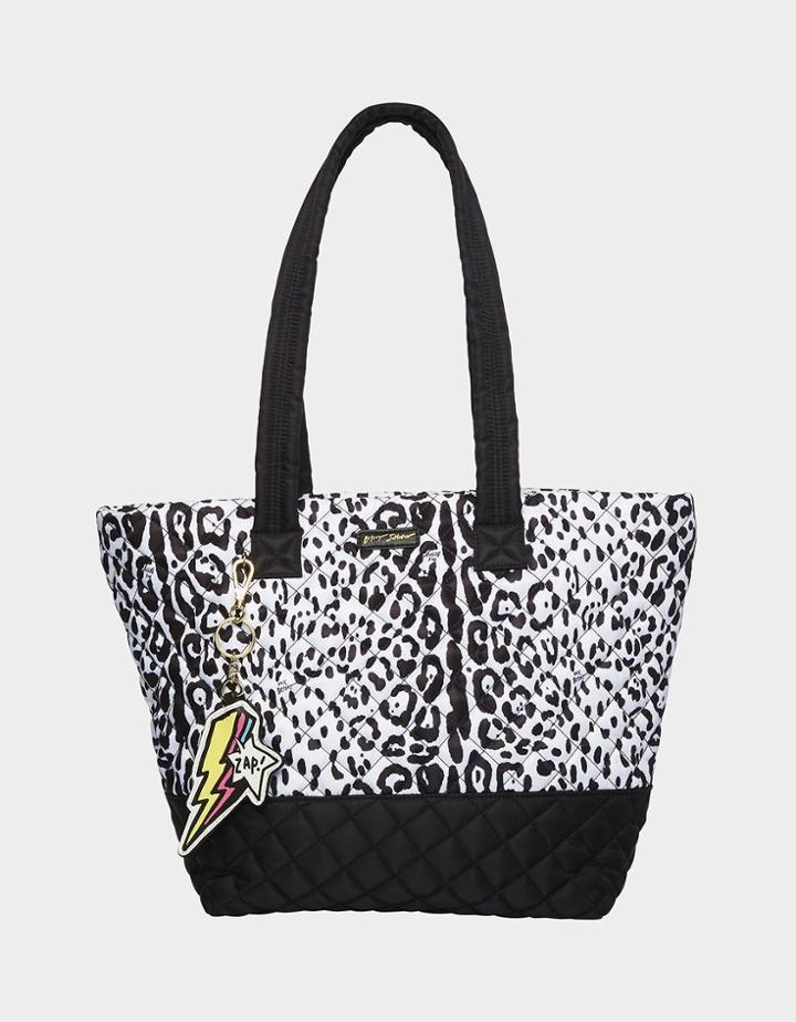 Betseyjohnson Day In Day Out Nylon Tote White Black