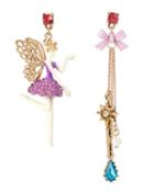 Steve Madden Princess Charming Fairy Wand Earrings Multi