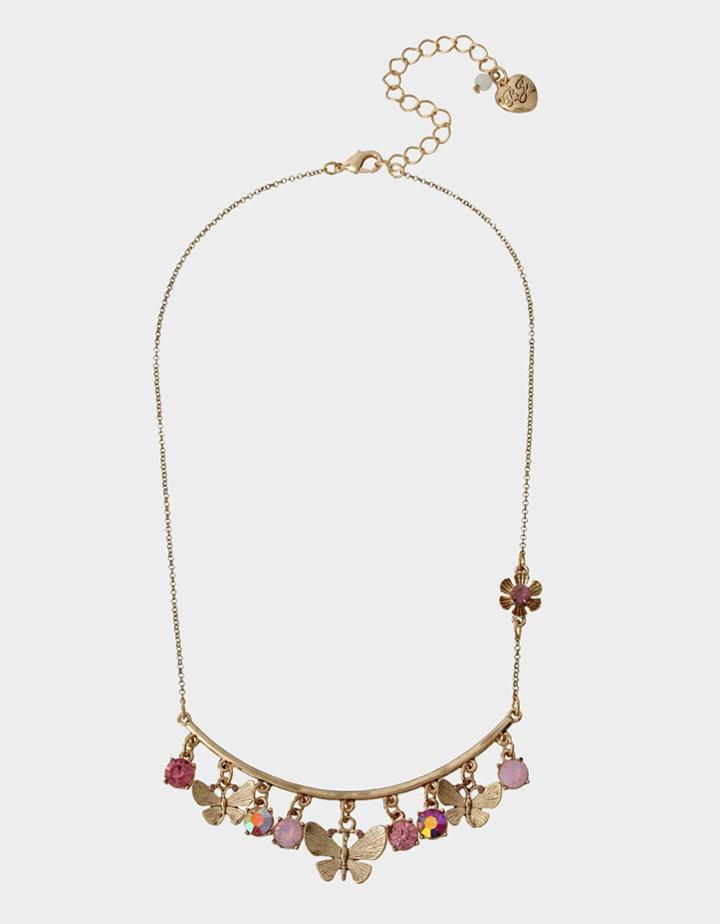 Betseyjohnson Spring In The Air Shaky Necklace Purple
