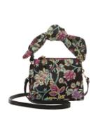 Steve Madden Top Knot Satchel Black Multi