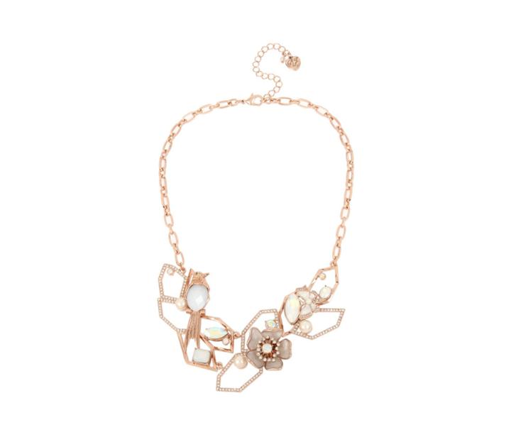 Betseyjohnson Flutterbye Openwork Necklace White