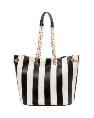 Steve Madden Bow-lesque Sequin Drawstring Bag Black/white